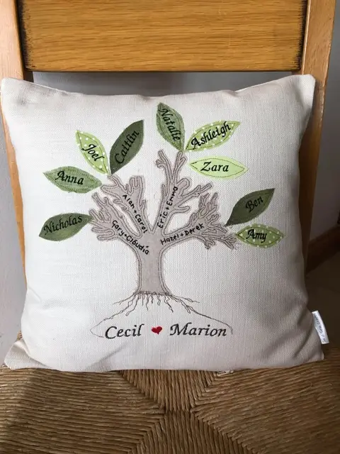 Appliqué Embroidery stitch-out example 11
