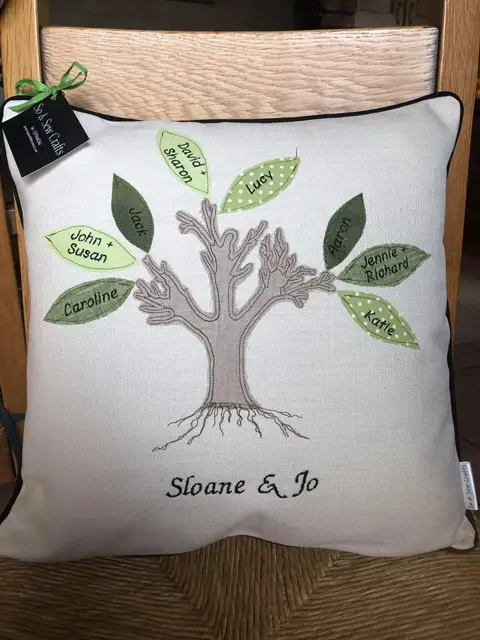 Appliqué Embroidery stitch-out example 2