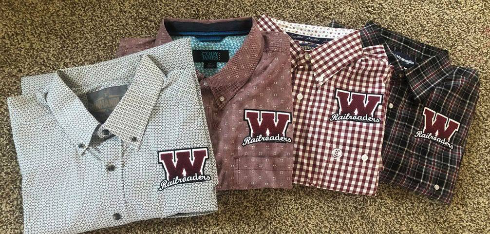 W Railroaders embroidered shirt patches by James R.