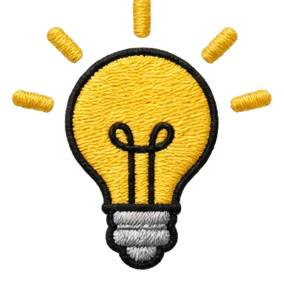 Other and custom embroidery request lightbulb
